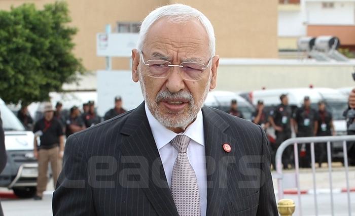 Rached Ghannouchi au perchoir Rached Ghannouchi au perchoir