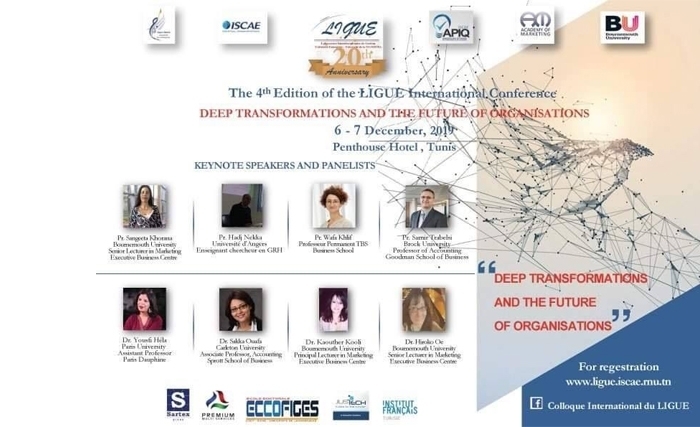 La quatrième édition de la conférence internationale du Laboratoire Interdisciplinaire de Gestion Université La quatrième édition de la conférence internationale du Laboratoire Interdisciplinaire de Gestion Université
