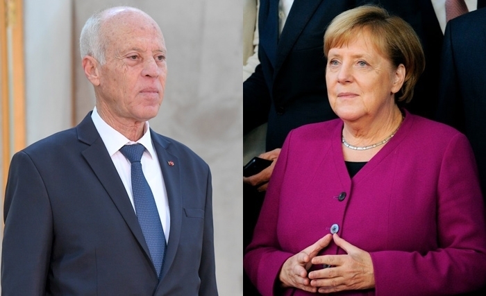 Dans une communication téléphonique avec Kaïs Saïed dit comprendre les raisons de l'absence de la Tunisie au Sommet de Berlin Dans une communication téléphonique avec Kaïs Saïed dit comprendre les raisons de l'absence de la Tunisie au Sommet de Berlin