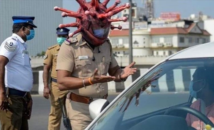 Inde : Comment la Police contribue à la prévention contre le Covid-19 Inde : Comment la Police contribue à la prévention contre le Covid-19
