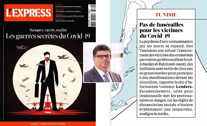 L’Express cite en référence l’article du Dr Zribi sur Leaders ''Mort et deuil au temps du Corona'' L’Express cite en référence l’article du Dr Zribi sur Leaders ''Mort et deuil au temps du Corona''
