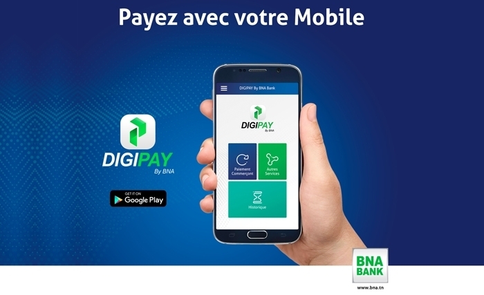 Paiement mobile: La BNA Lance son application "DIGIPAY By BNA" Paiement mobile: La BNA Lance son application "DIGIPAY By BNA"