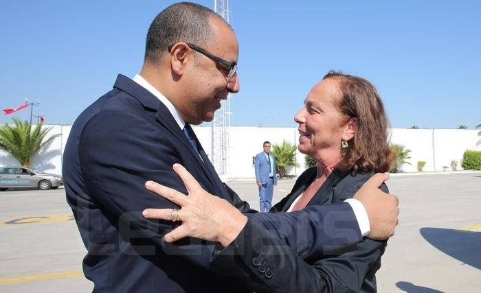 Hichem Mechichi et Ministre de l'intérieur Italienne Hichem Mechichi et Ministre de l'intérieur Italienne