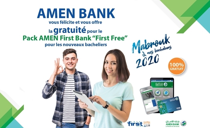 Offre de la gratuité du Pack AMEN First Bank « First Free » pour les nouveaux bacheliers Offre de la gratuité du Pack AMEN First Bank « First Free » pour les nouveaux bacheliers