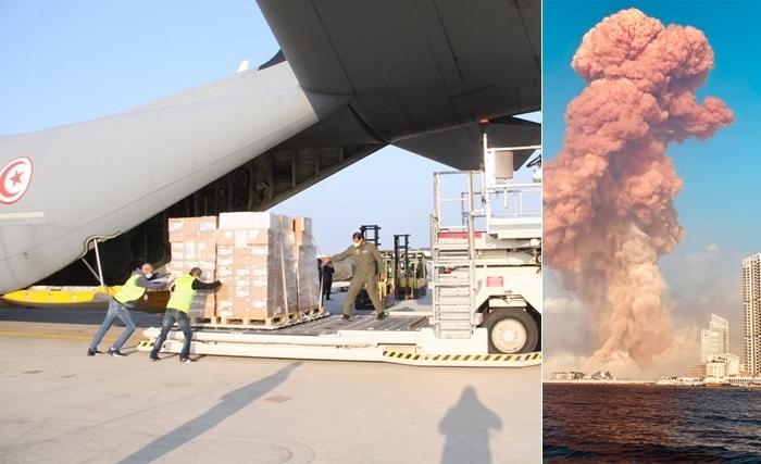 Les explosions de Beyrouth : le chef de l'Etat ordonne l'envoi d'urgence de 2 avions militaires chargés de d'aides au liban et d'y dépêcher une équipe médicale
