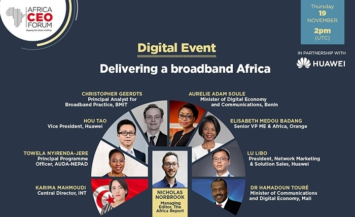 Africa Ceo Forum: L’engagement de Huawei pour créer une Afrique à large bande