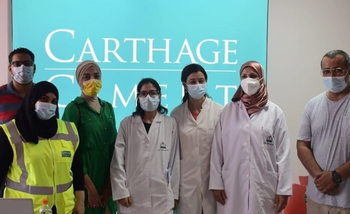 Carthage Cement organise pour ses employés deux jours de vaccination contre le coronavirus Carthage Cement organise pour ses employés deux jours de vaccination contre le coronavirus