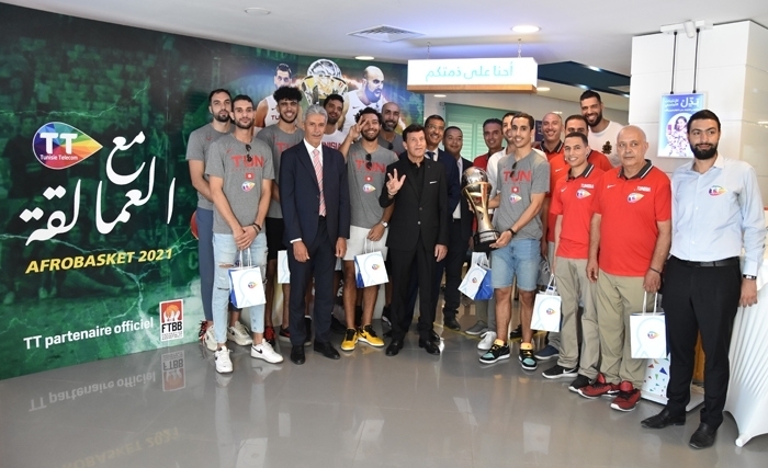 Tunisie Telecom, premier sponsor officiel du sport tunisien, fête le sacre de l'équipe nationale de basketball Tunisie Telecom, premier sponsor officiel du sport tunisien, fête le sacre de l'équipe nationale de basketball