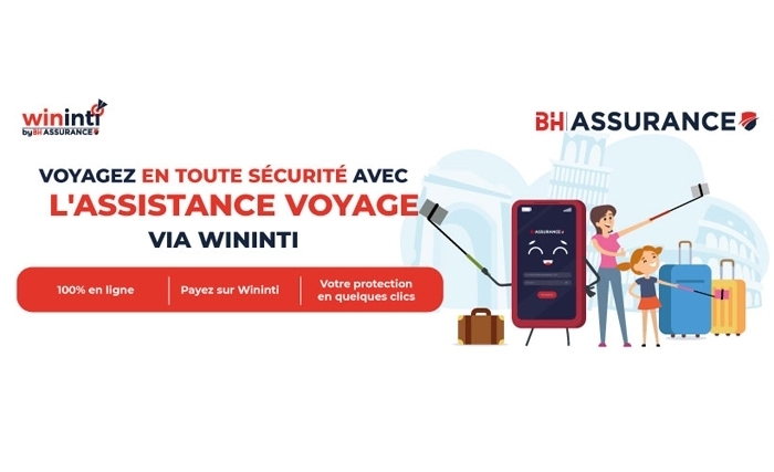 Assurer ses vacances sans se déplacer : BH Assurance propose la 1ère assistance voyage 100% en ligne via Wininti 
