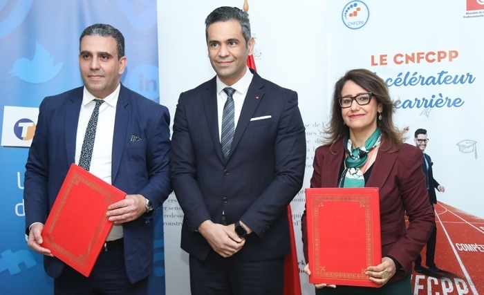 HR EXPO 2022 : TOPNET signe un partenariat stratégique avec le Centre National de Formation Continue et de Promotion Professionnelle «CNFCPP» HR EXPO 2022 : TOPNET signe un partenariat stratégique avec le Centre National de Formation Continue et de Promotion Professionnelle «CNFCPP»