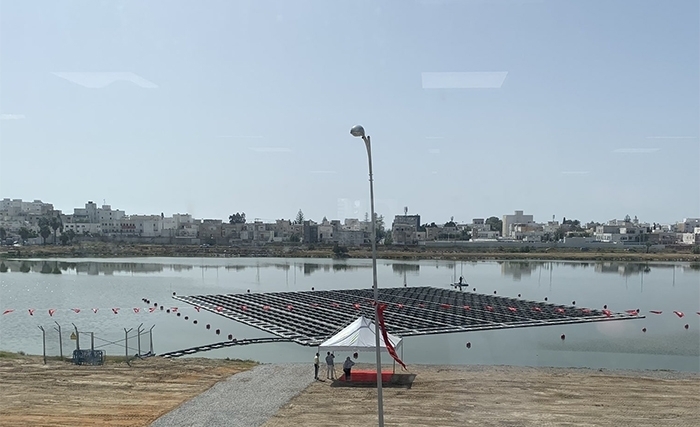 Une centrale solaire flottante installée au Lac de Tunis Une centrale solaire flottante installée au Lac de Tunis