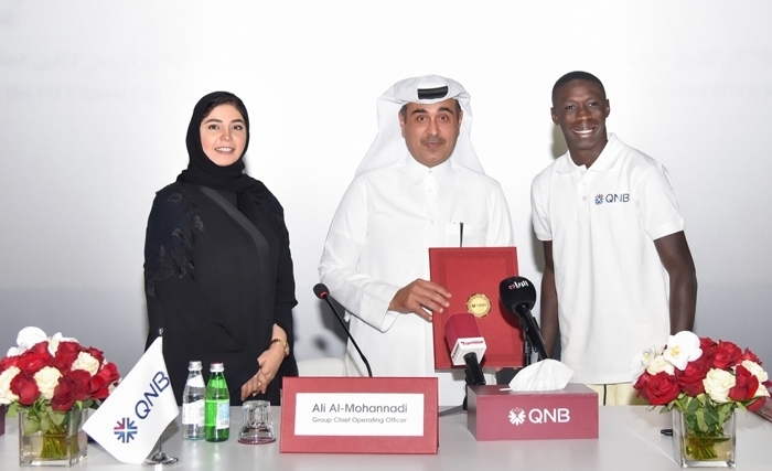 La Star du ‘’tik tok’’ Khaby Lame devient l'ambassadeur officiel de la marque du Groupe QNB pour période de la Coupe du Monde de la FIFA, Qatar 2022™ La Star du ‘’tik tok’’ Khaby Lame devient l'ambassadeur officiel de la marque du Groupe QNB pour période de la Coupe du Monde de la FIFA, Qatar 2022™