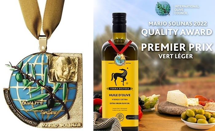 L’huile d’olive tunisienne Terra Delyssa s’apprête à remporter le PREMIER PRIX du concours international «Mario Solinas» 2022 dans la catégorie «Vert Léger» L’huile d’olive tunisienne Terra Delyssa s’apprête à remporter le PREMIER PRIX du concours international «Mario Solinas» 2022 dans la catégorie «Vert Léger»