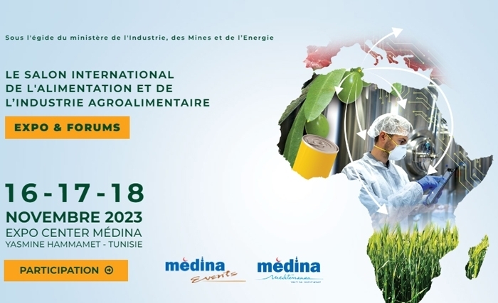 Le salon international de l’agroalimentaire : 16-18 novembre 2023 à la médina Yasmine Hammamet, Tunisie Le salon international de l’agroalimentaire : 16-18 novembre 2023 à la médina Yasmine Hammamet, Tunisie
