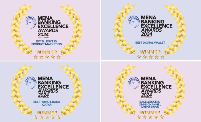 QNB remporte quatre prix prestigieux au MENA Banking Excellence Awards 2024 de MEED QNB remporte quatre prix prestigieux au MENA Banking Excellence Awards 2024 de MEED
