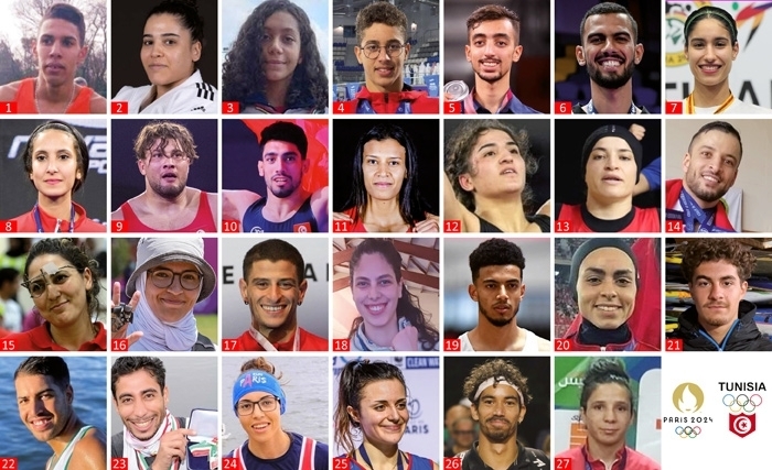 Qui sont les 26 athlètes tunisiens qualifiés pour les Jeux Olympiques, Paris 2024 Qui sont les 26 athlètes tunisiens qualifiés pour les Jeux Olympiques, Paris 2024