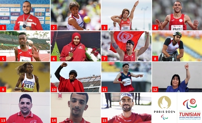 Qui sont les 15 athlètes tunisiens qualifiés pour les Jeux Paralympiques, Paris 2024 Qui sont les 15 athlètes tunisiens qualifiés pour les Jeux Paralympiques, Paris 2024