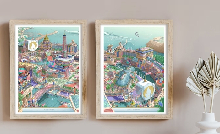 Jeux Olympiques, Paris 2024: Un diptyque d’affiches Jeux Olympiques, Paris 2024: Un diptyque d’affiches
