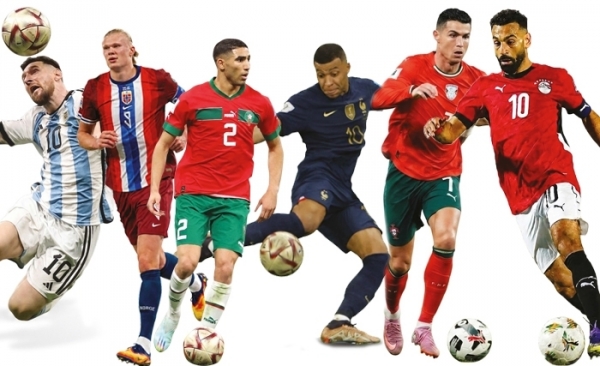 Messi, Ronaldo, Mbappé, Salah, Hakimi et Haaland: les icônes du Mondial 2026