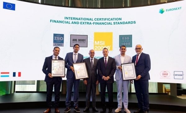 Le Groupe Zouari distingué à Euronext Paris avec la certification internationale MSI 20000®