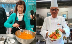Hafida Ben Rejeb Latta et Mounir El Arem portent hautement la cuisine tunisienne saine au Tomorrow Tastes Mediterranean à Barcelone