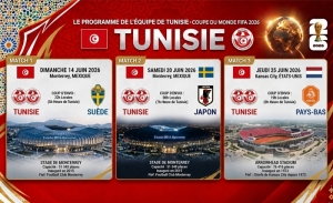 Mondial 2026: Le programme de l’équipe de Tunisie